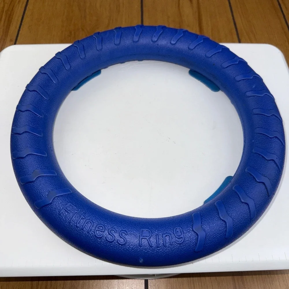Blue Fitness Ring Foam‎ Toss Toy Pet Training Exercise Ring 11 Inch